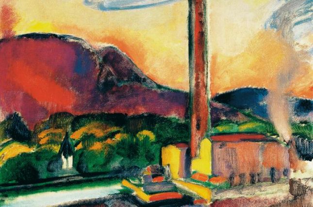 Ödön Márffy, Ziegelfabrik an der Donau, ca. 1910, Püspöki Palota, Sümeg © VBK, Wien, 2012 Ödön Márffy, Ziegelfabrik an der Donau, ca. 1910, Püspöki Palota, Sümeg © VBK, Wien, 2012