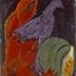 Markus Lüpertz - Zwischenraumgespenster: Violetter Vogel, 1987 © Markus Lüpertz, Courtesy Galerie Michael Werner, Köln und New York