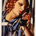 Tamara De Lempicka, Das Telefon II, 1930, Öl auf Holz, 35 x 27 cm © Sammlung Wolfgang Joop Tamara De Lempicka, Das Telefon II, 1930, Öl auf Holz, 35 x 27 cm © Sammlung Wolfgang Joop