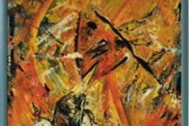 Zur Sonne, 1995, acrylic and varnish on grounded canvas, gray wood frame © VBK, Wien, 2005 Zur Sonne, 1995, acrylic and varnish on grounded canvas, gray wood frame © VBK, Wien, 2005