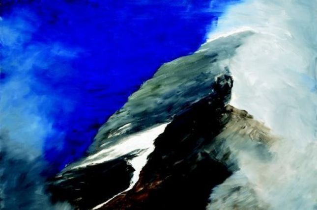 Ohne Titel, 2003 Öl auf Leinwand, 400 x 290 cm Sammlung Angermair © Herbert Brandl, 2012