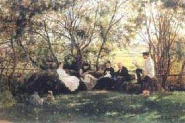 on the grassy bank, Ilya Repin, 1876 Russian Museum, St. Petersburg © BA-CA Kunstforum on the grassy bank, Ilya Repin, 1876 Russian Museum, St. Petersburg © BA-CA Kunstforum