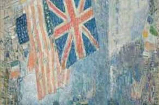 The Union Jack, Childe Hassam, New York, April Morn, 1918 Hirshhorn Museum and Sculpture Garden, Washington DC © BA-CA Kunstforum The Union Jack, Childe Hassam, New York, April Morn, 1918 Hirshhorn Museum and Sculpture Garden, Washington DC © BA-CA Kunstforum