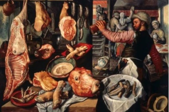 Joachim Beuckelaer, Schlachterladen, 1568 © Museo di Capodimonte Neapel Joachim Beuckelaer, Schlachterladen, 1568 © Museo di Capodimonte Neapel