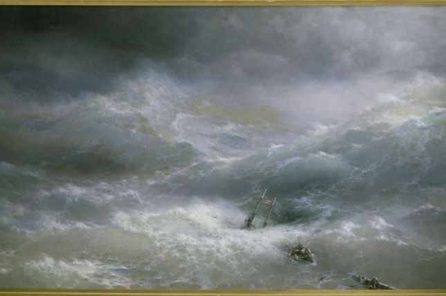 Iwan Konstantinowitsch Aiwasowski Die Woge, 1889 © Staatliches Russisches Museum, Sankt Petersburg Iwan Konstantinowitsch Aiwasowski Die Woge, 1889 © Staatliches Russisches Museum, Sankt Petersburg