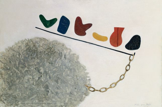 Meret Oppenheim, Husch-Husch, der schönste Vokal entleert sich, 1934, Privatsammlung, Bern. Foto: Roland Aellig, Bern © VBK, Wien, 2013