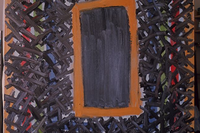 Window (Fenster), 1980, Öl auf Leinwand, 190 x 170 cm © Privatbesitz Window (Fenster), 1980, Öl auf Leinwand, 190 x 170 cm © Privatbesitz