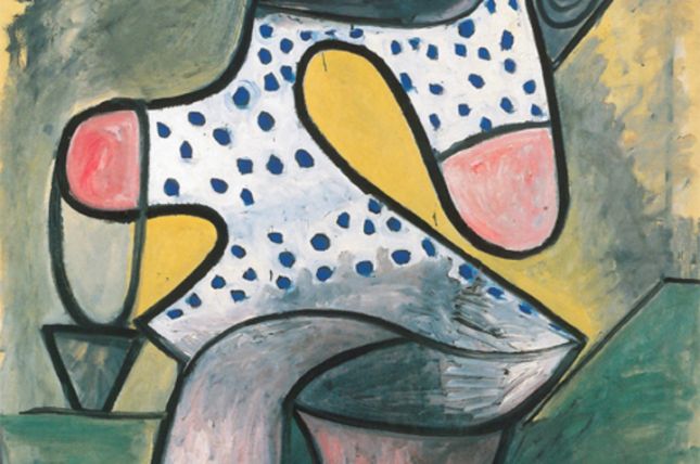 Pablo Picasso, Kleinkind mit Spielzeugkübel, 1947, Öl auf Sperrholz, 130 x 97 cm © Succession Picasso / VBK Wien 2000 Pablo Picasso, Kleinkind mit Spielzeugkübel, 1947, Öl auf Sperrholz, 130 x 97 cm © Succession Picasso / VBK Wien 2000