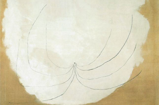 Joan Miró, Malerei - Die weiße Katze, 1927, Öl auf Leinwand, 151 x 118 cm, Helly Nahmad Gallery © Successió Miró / VBK Wien 2001 Joan Miró, Malerei - Die weiße Katze, 1927, Öl auf Leinwand, 151 x 118 cm, Helly Nahmad Gallery © Successió Miró / VBK Wien 2001
