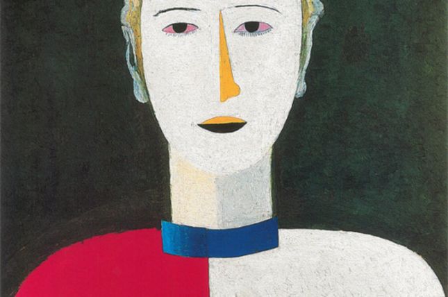 Kasimir Malewitsch, Weibliches Porträt, 1928/29, Öl auf Sperrholz, 58 x 49 cm © Staatliches Museum Russland, St. Petersburg Kasimir Malewitsch, Weibliches Porträt, 1928/29, Öl auf Sperrholz, 58 x 49 cm © Staatliches Museum Russland, St. Petersburg