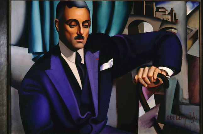 Tamara De Lempicka, Porträt Prinz Eristoff, 1925, Öl auf Leinwand, 65 x 92 cm,Privatsammlung © Courtesy Barry Friedman Ltd., New York Tamara De Lempicka, Porträt Prinz Eristoff, 1925, Öl auf Leinwand, 65 x 92 cm,Privatsammlung © Courtesy Barry Friedman Ltd., New York