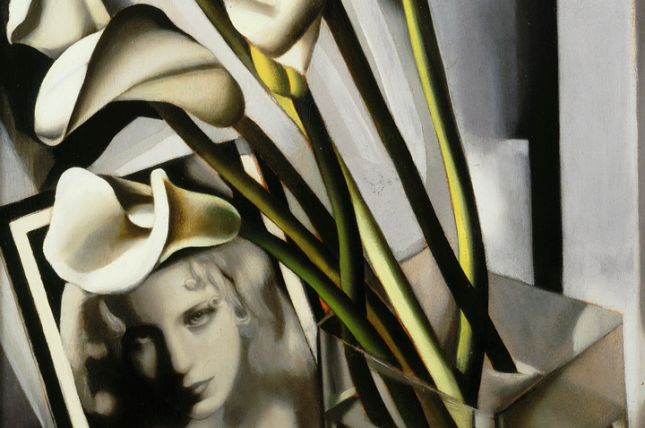 Tamara De Lempicka, Arlette Boucard mit Callas, 1931, Öl auf Sperrholz, 91 x 55,5 cm © Sammlung Wolfgang Joop Tamara De Lempicka, Arlette Boucard mit Callas, 1931, Öl auf Sperrholz, 91 x 55,5 cm © Sammlung Wolfgang Joop