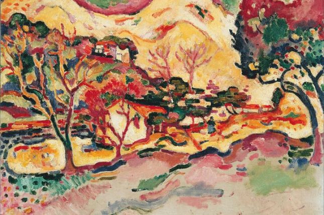 Georges Braque Landschaft bei La Ciotat (Paysage à La Ciotat), 1907 Kunststiftung Merzbacher, Küsnacht © VBK, Wien, 2008/09 Georges Braque Landschaft bei La Ciotat (Paysage à La Ciotat), 1907 Kunststiftung Merzbacher, Küsnacht © VBK, Wien, 2008/09