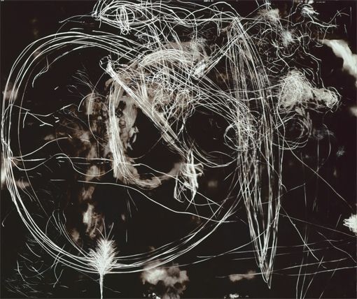 Otto Zitko, Ohne Titel, 1989, Russ/ Hinterglas © Courtesy of the Artist, Bank Austria Kunstsammlung