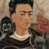 FRIDA KAHLO Selbstbildnis mit Äffchen, 1945 Autorretrato con changuito Self-Portrait with Small Monkey Öl auf Hartfaser, 56 x 41,5 cm Museo Dolores Olmedo Patiño, Xochimilco, Mexiko-Stadt Foto: © Museo Dolores Olmedo Patiño, Xochimilco, Mexiko-Stadt © Banco de México, Diego Rivera & Frida Kahlo Museums Trust, México, D.F./VBK, Wien, 2010