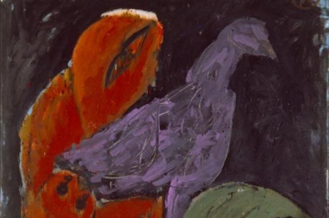 Markus Lüpertz - Zwischenraumgespenster: Violetter Vogel, 1987 © Markus Lüpertz, Courtesy Galerie Michael Werner, Köln und New York