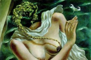 Voltage, Dorothea Tanning Spannung, 1942 Öl auf Leinwand, 29 x 30,9 cm Sammlung Ulla und Heiner Pietzsch © VBK, Wien, 2005/06