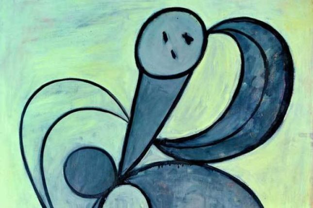 Femme aux arabesques, Pablo Picasso Arabesken-Frau, 1931 Öl auf Leinwand, 100 x 81 cm Sammlung Ulla und Heiner Pietzsch © VBK, Wien, 2005/06