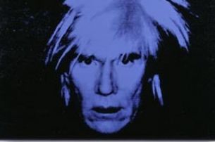 Andy Warhol, Self-Portrait (blue), 1986, Siebdruck und synthetische Polymere auf Leinwand, Mondstudio Collection © VBK, Wien, 2005