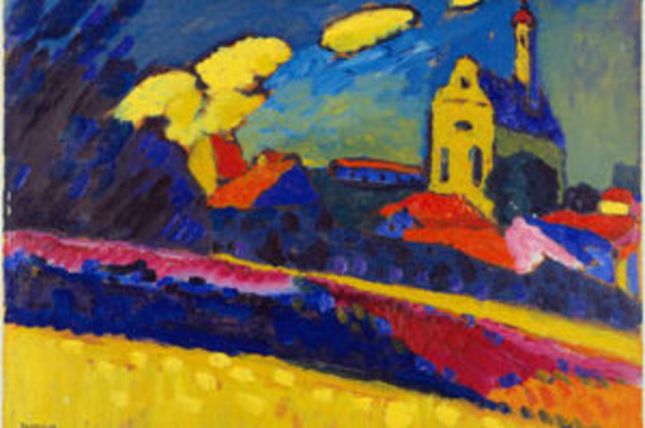 Landscape with Church (Murnau), 1909 Collection Im Obersteg © VBK, Wien, 2003