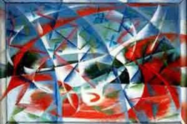 Abstract speed and sound, Giacomo Balla; 1913 oil on wood, Peggy Guggenheim Collection, Venedig © VBK, Wien, 2003