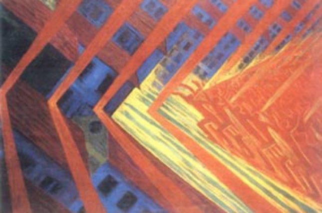 Luigi Russolo Rebellion, 1911, oil on canvas Haag Gemeentemuseum © VBK, Wien, 2003