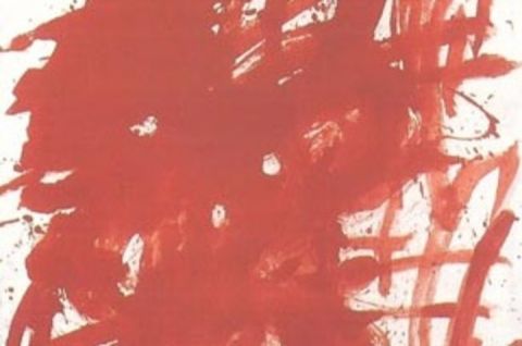 Markus Prachensky, Rouge sur blanc 1959 © Bank Austria Kunstsammlung