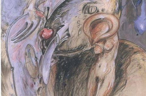 Christian Ludwig Attersee, Hasenschneide, 1976 © Bank Austria Kunstforum