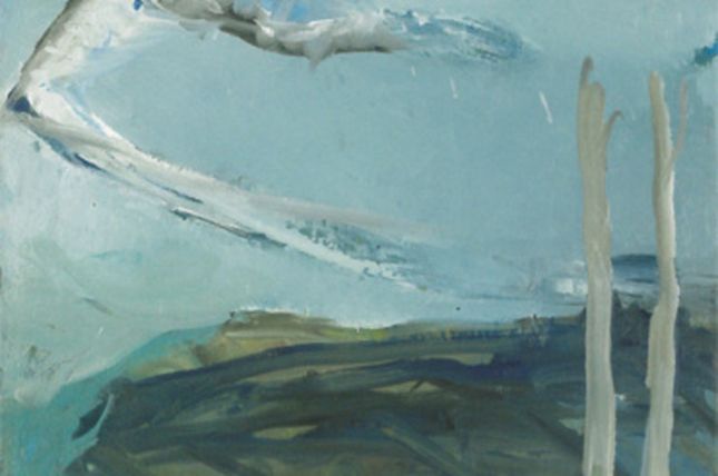 Siegfried Anzinger, Bergvogel, 1987, Öl auf Leinwand, 85 x 60 cm, Privatbesitz © Courtesy the Artist