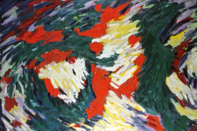 Up to the Sky #4 (Himmelhoch #4) 1998, Öl auf Leinwand, 200 x 260 cm © Privatbesitz