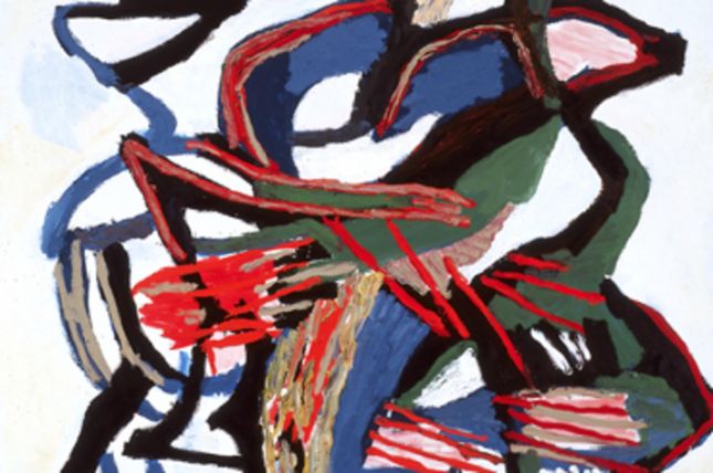 The Spiritualization of Almighty #12 (Die Verinnerlichung des Allmächtige #12), 2001, Öl auf Leinwand, 260 x 200 cm © Privatbesitz