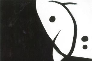 Joan Miró, Ohne Titel, 1973-78, Öl auf Leinwand,  195 x 130 cm © Successió Miró / VBK Wien 2001