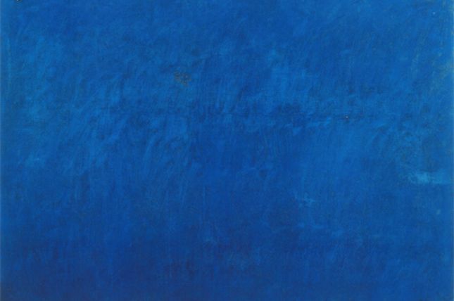 Joan Miró, Malerei - Blau, 1925, Öl auf Leinwand,  64,5 x 91 cm, Sammlung Paule et Adrien Maeght, Paris © Successió Miró / VBK Wien 2001