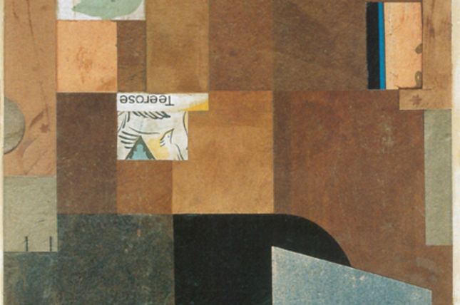 Kurt Schwitters, Teerose, 1924, Collage, 23,5 x 18,5 cm, Privatbesitz © Kurt Schwitters Archiv i m Sprengl Museum Hannover / VBK Wien 2002