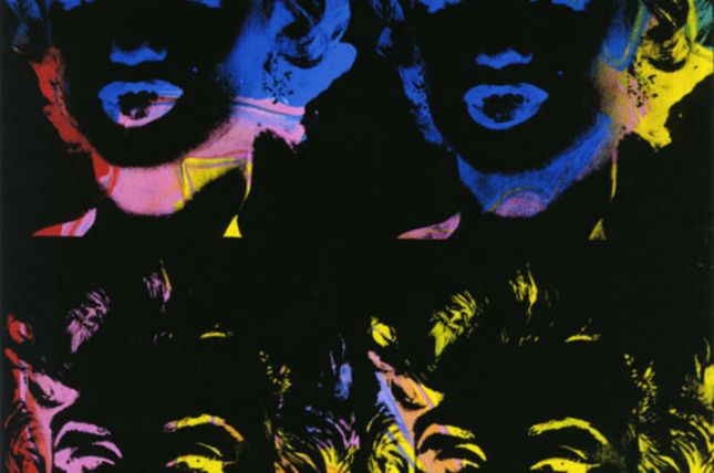 Andy Warhol, Four multicoloured Marilyns (Reversal Series), 1979-1986, Acryl und Siebdruck auf Leinwand, 92 x 71 cm, Privatbesitz, Courtesy Galerie Bruno Bischofberger, Zürich © The Andy Warhol Foundation for the Visual Arts, Inc., New York; VBK, Wien, 2013/14