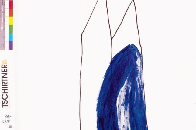 Oswald Tschirtner, Stern 1998, 100x80 cm, Edding und Acryl auf Leinwand © echo Medienhaus