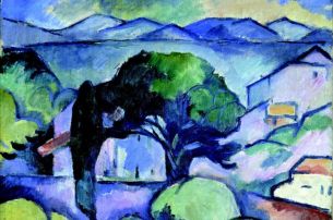 Georges Braque Landschaft in der Provence, L’Estaque (Paysage de Provence, l’Estaque), 1907 Privatbesitz, Deutschland © VBK, Wien, 2008/09