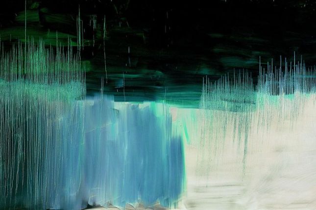 Ohne Titel, 2000, Öl auf Leinwand, 165 x 600 cm Courtesy Galerie Bärbel Grässlin, Frankfurt am Main © Herbert Brandl, 2012