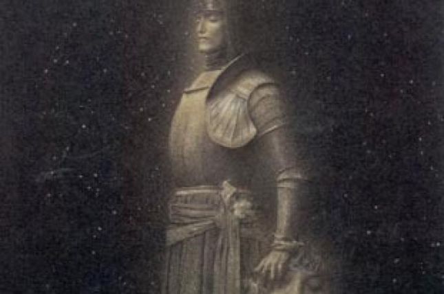 Fernand Khnopff, Mit Verhaeren. Ein Engel, 1889 © Privatbesitz