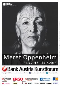 Ausstellungsplakat MERET OPPENHEIM © Bank Austria Kunstforum